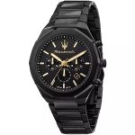 Maserati Stile Men’s Chronograph – "Total Black" Edition with 100M Water Resistance