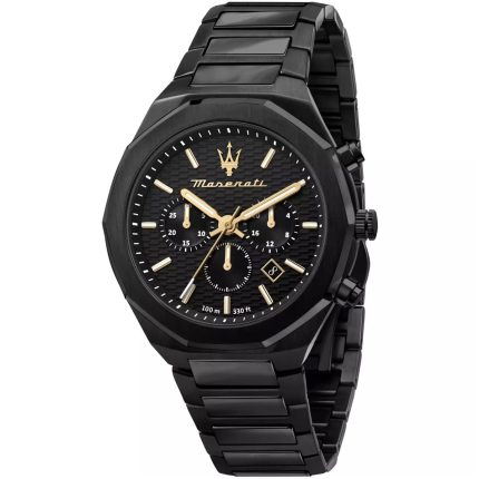Maserati Stile Men’s Chronograph – "Total Black" Edition with 100M Water Resistance