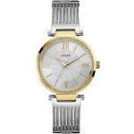 Guess Soho Ladies’ Watch – Silver Sunray Dial & Bangle Bracelet (36mm)
