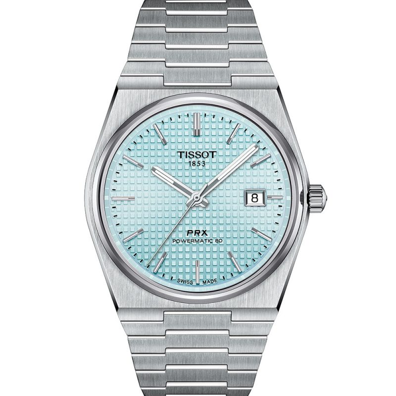 Tissot PRX Powermatic 80 Men’s - 40mm "Ice Blue" Waffle Dial | Automatic Legend