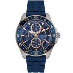 Guess Men’s Jet - 46mm Navy Blue & Rose Gold Sport | W0798G2