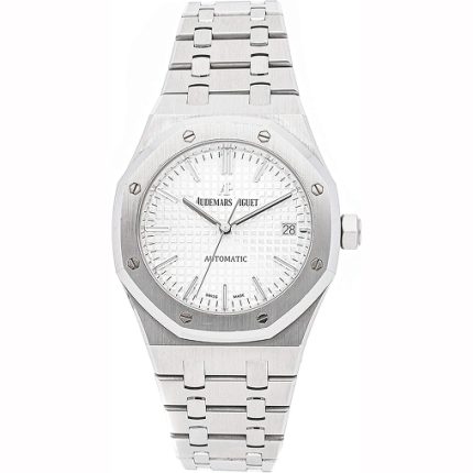 Audemars Piguet Men’s Royal Oak - 42mm White "Tapisserie" Dial | Swiss Automatic