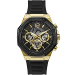 Guess Men’s Momentum - 44mm Gold & Black Sport Watch | GW0263G1