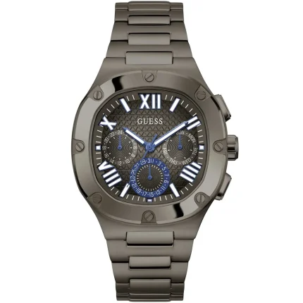 Guess Men’s Headline - 42mm Gunmetal Grey & Square Case | GW0572G5