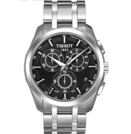 Tissot Couturier 1853 Men’s Chronograph - Black Dial & Silver Steel | 42.5mm