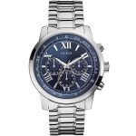 Guess Men’s Horizon - 45mm Blue Dial & Silver Steel | W0379G3