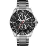 Guess Men’s Jet - 46mm Black Dial & Silver Steel | W0797G2