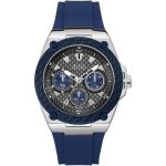 Guess Men’s Legacy - 45mm Grey Carbon Dial & Navy Silicone | W1049G1