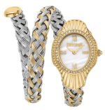 Just Cavalli Women’s Glam - 23mm Yellow Gold & Antique White Oval | JC1L305M0055