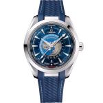 Omega Men’s Seamaster Aqua Terra Worldtimer - 43mm Blue Dial & Silicone Strap | Automatic